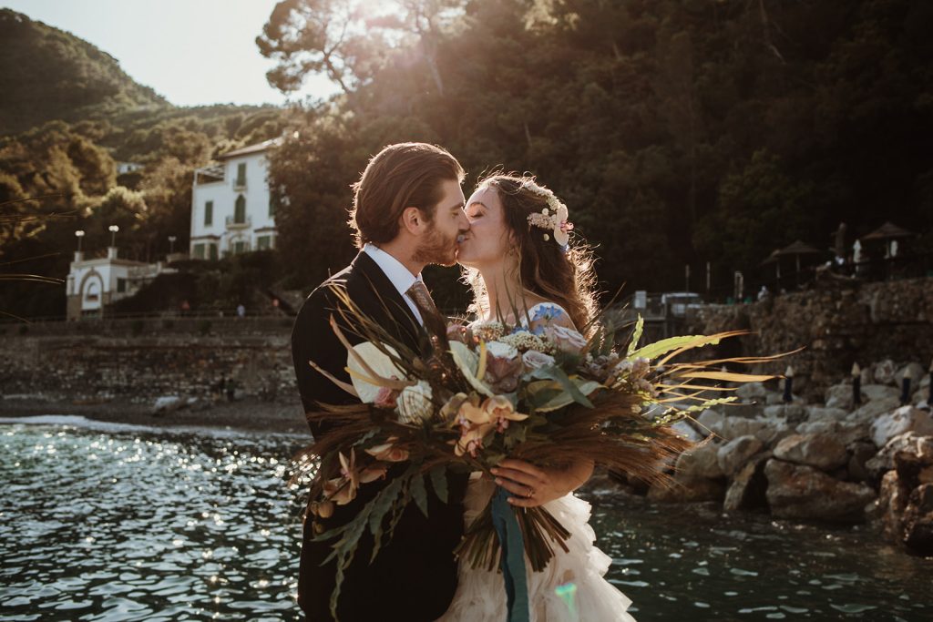Italian elopement in Portofino, Liguria