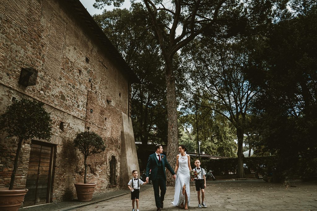 A Family Intimate Elopement Around Rome, Italy