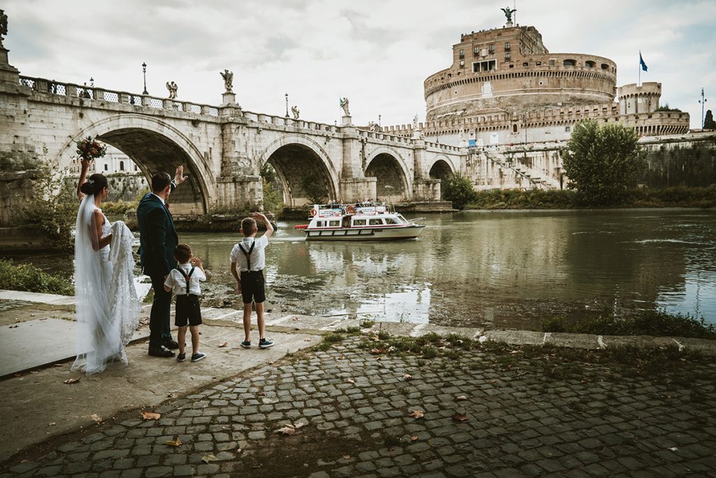 A Family Intimate elopement around Rome, Italy