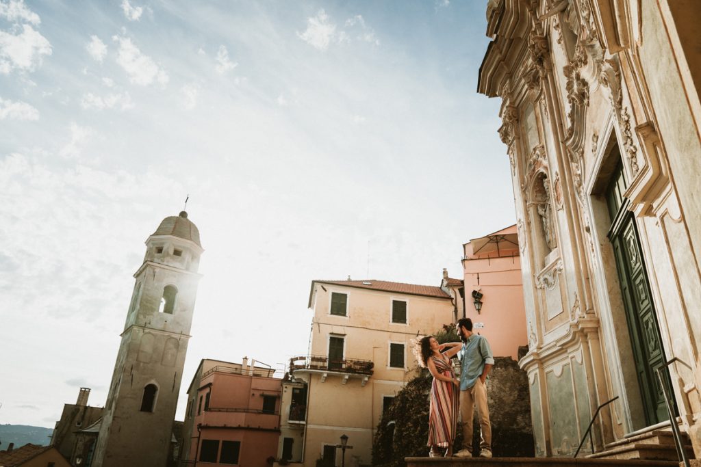 Pre-wedding photoshoot in Cervo, Liguria