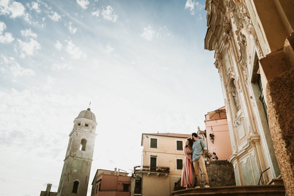 Pre-wedding photoshoot in Cervo, Liguria
