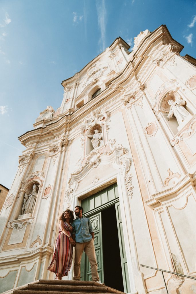 Pre-wedding photoshoot in Cervo, Liguria