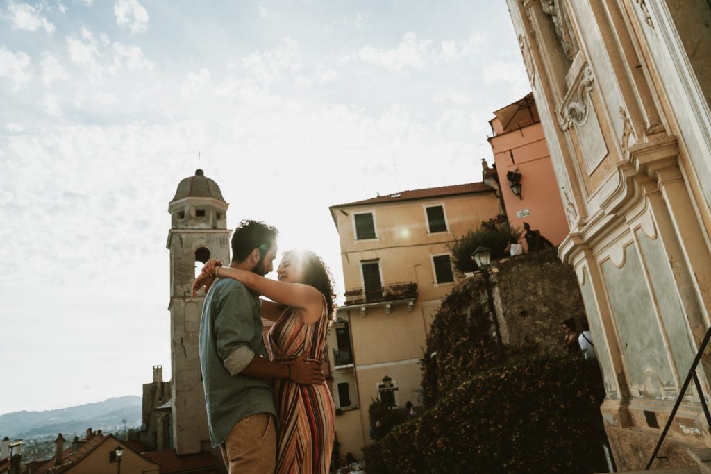 Pre-wedding photoshoot in Cervo, Liguria