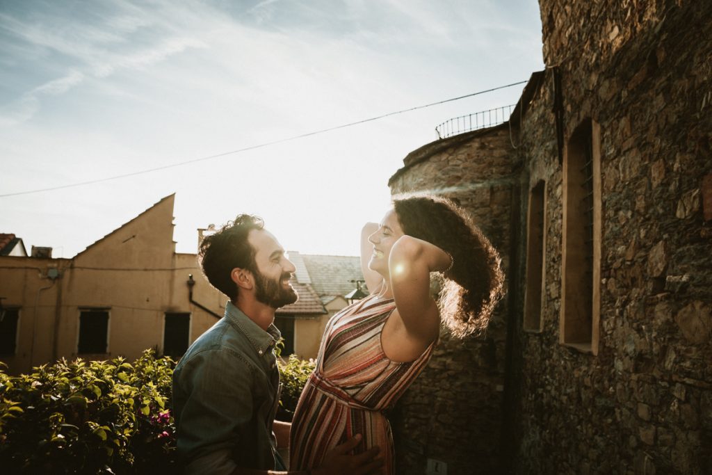 Pre-wedding photoshoot in Cervo, Liguria