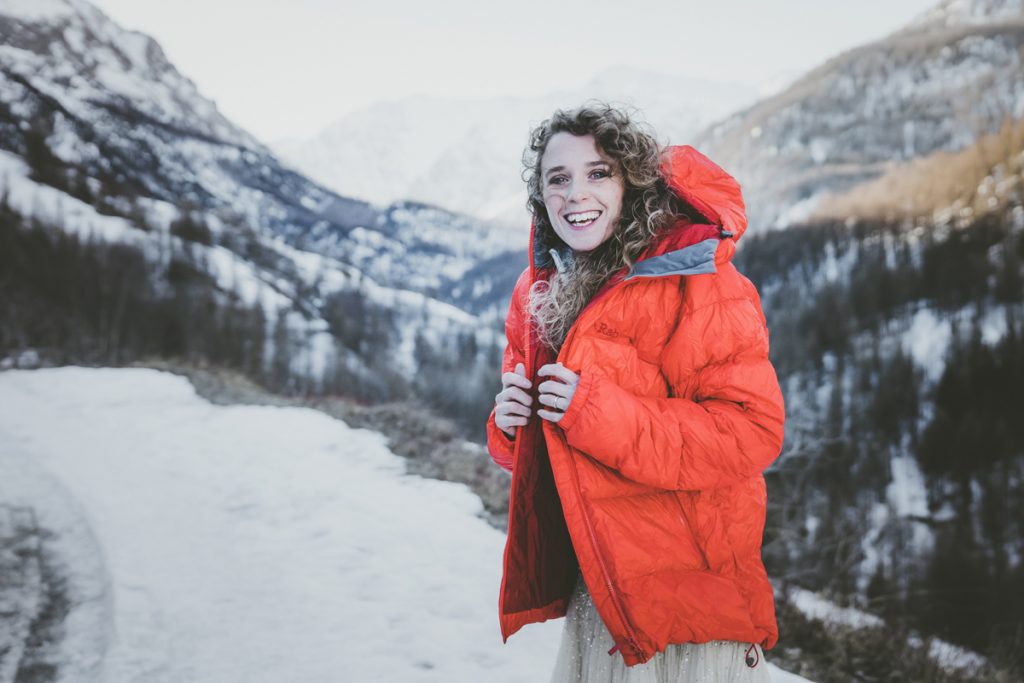 Mountain Winter elopement in the Italian Alps