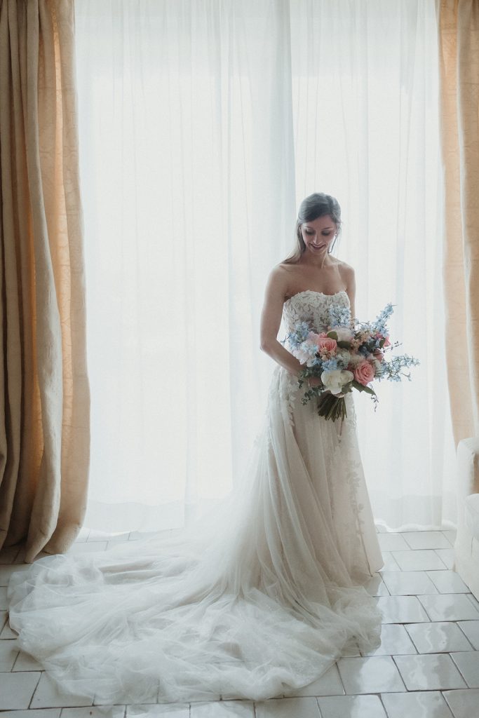 Getting ready wedding pictures at Jumeirah Capri Palace