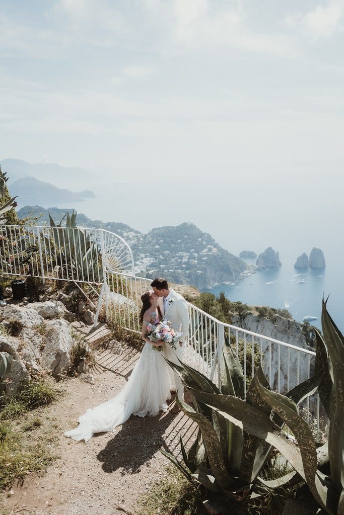 Couple pictures on Monte Solaro overlooking Capri Faraglioni