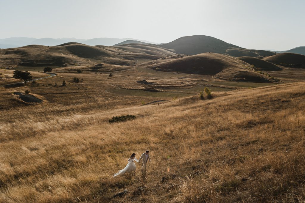 elopement at rocca calascio, abruzzo Italy
