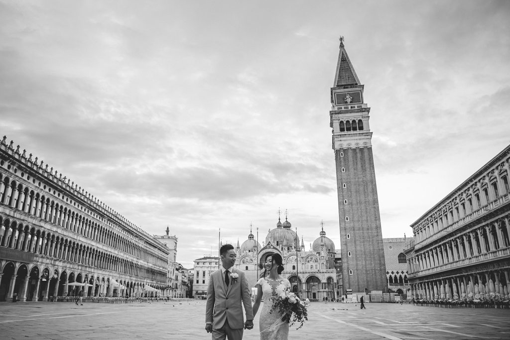 Elopement in Piazza San Marco, Venice
