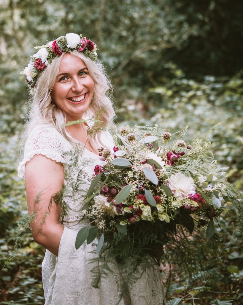 all green wedding bouquet