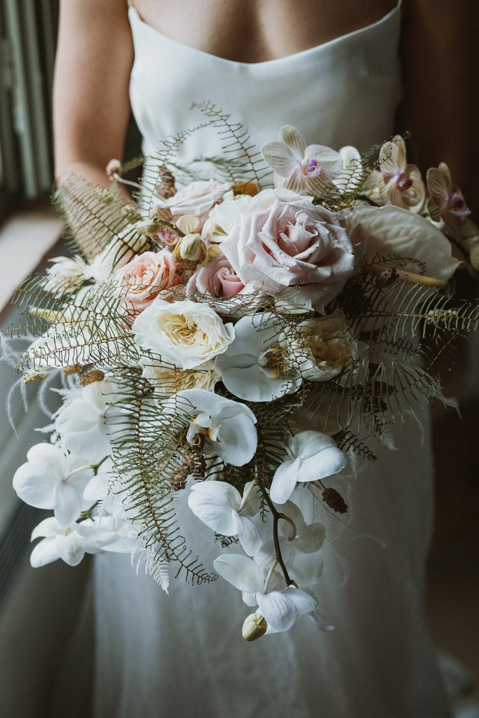 Cascading bridal bouquet ideas