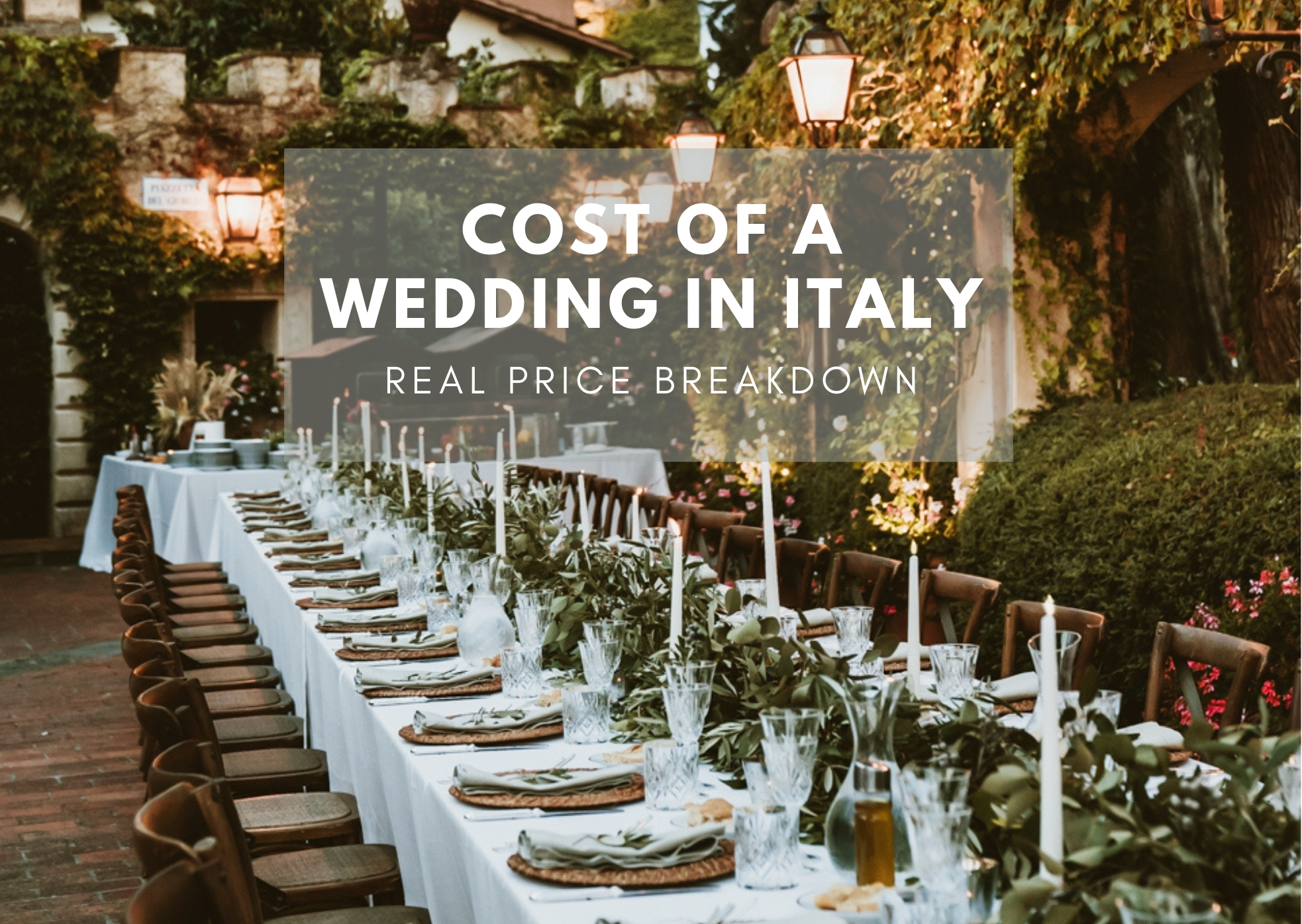 cost of a wedding in Italy