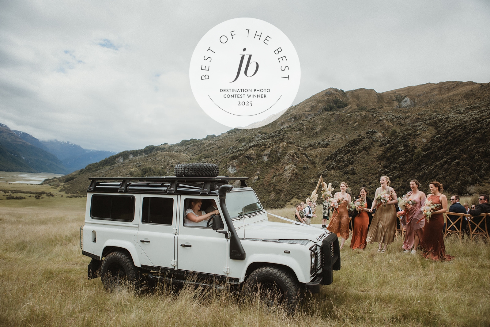 Winner of the Junebug best destination wedding photographer contest 2025