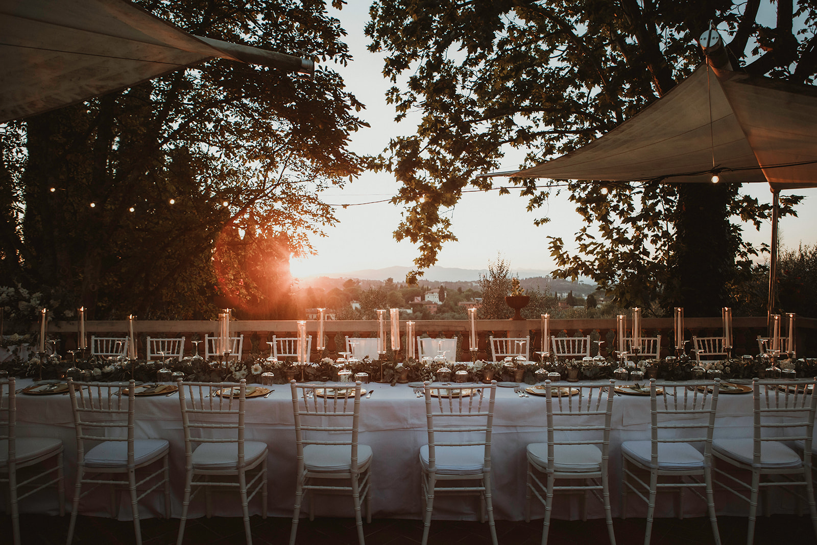 Elegant and Sophisticated wedding table in Italy