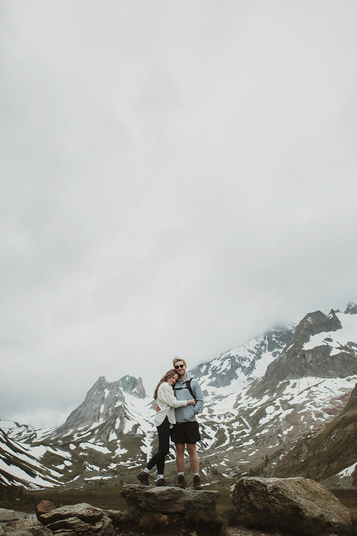 Couple exploring Italy together as part of a multi-day elopement experience